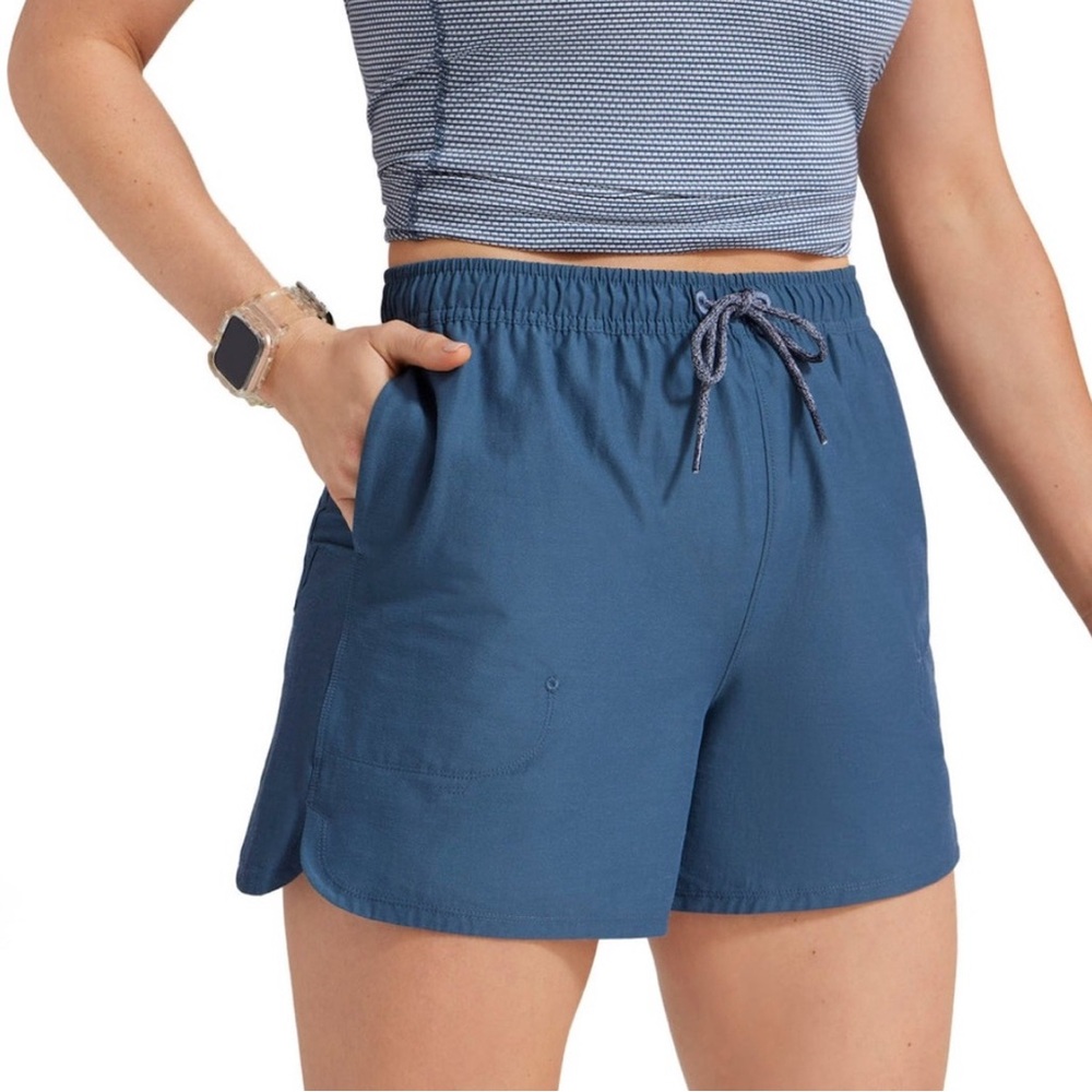 NWT Allbirds Natural Run Shorts blue running pockets size small